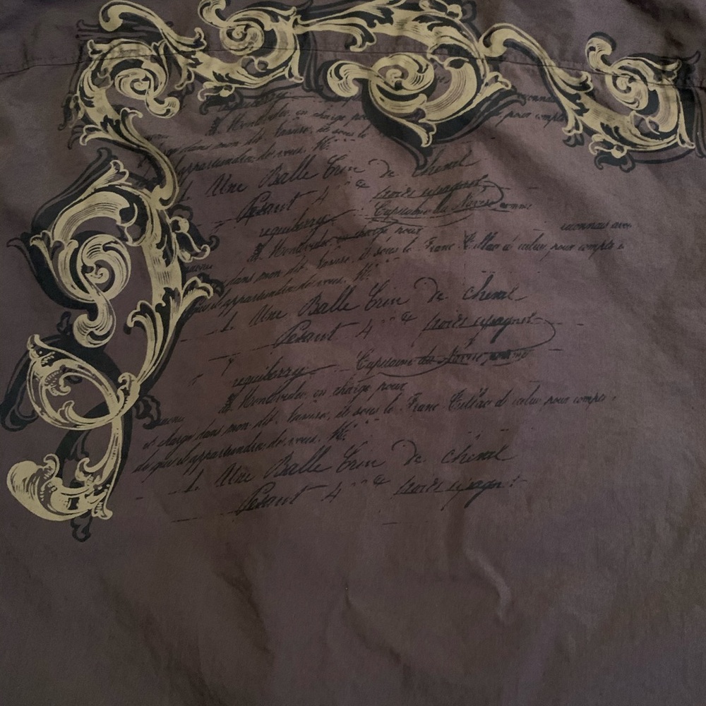 Blue Men’s shirt with embroidery - Picture 2 of 4